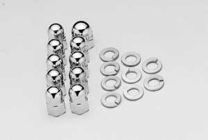 TRANSMISSION SIDE COVER KIT CHROME PLATED ACORN STYLE TRANSMISSION SIDE COVER KIT CHROME PLATED ACORN STYLE